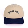 3D Puff Embroidered Boy Mom Upside Down Arch - Women's Corduroy Trucker Hat - 2 of 3