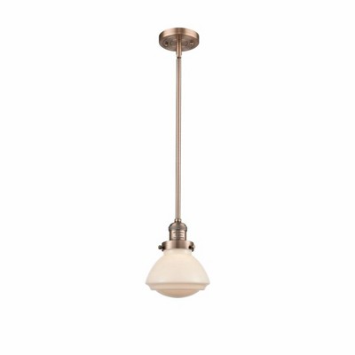 Olean - 1 Light Stem Hung Mini Pendant In Industrial Style-7.75 Inches Tall and 6.75 Inches Wide