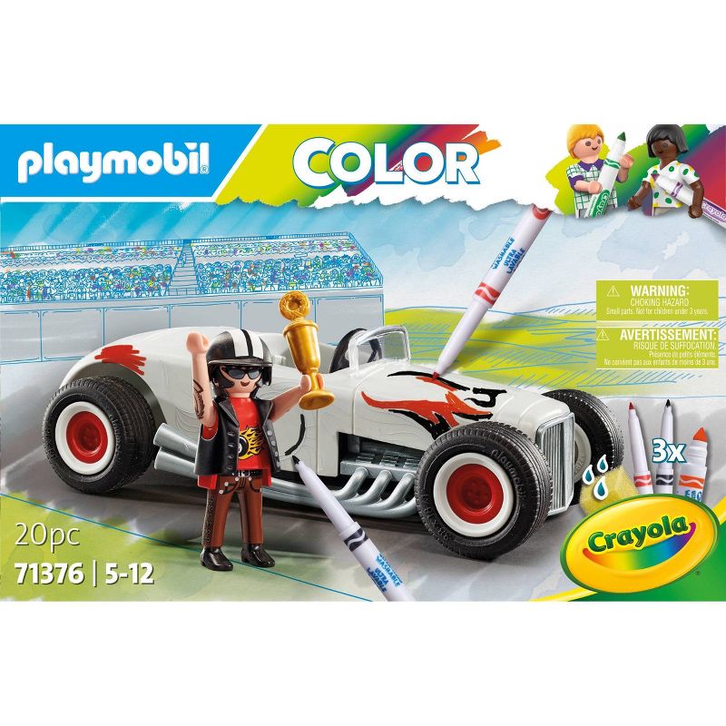 PLAYMOBIL Color with Crayola: Hot Rod, 3 of 10