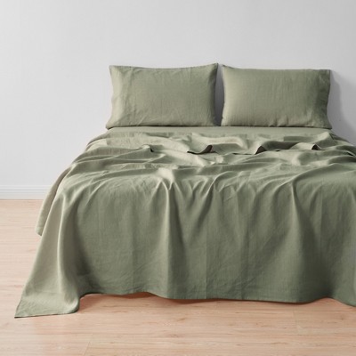 100% European Flax Linen Bed Sheet Set by Verlee