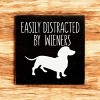 Slickblue Rustic Funny Dachshund Dog Quote Wood Sign, Solid Pine Wall or Shelf Decoration, 7x7 Inches, Multiple Colors - 2 of 3