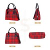 Signare USA Royal Stewart Tartan Red Convertible Top Handle Handbag - 2 of 4