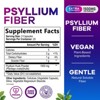 Psyllium Fiber Supplement 1500mg, Non-GMO, Natural Soluble Fiber Daily Digestion - 60 Count By Nature's Peak - 2 of 4