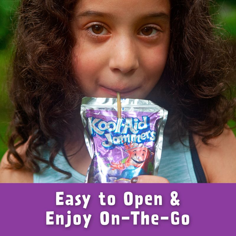 Kool-Aid Jammers Grape Juice Drinks - 10pk/6 fl oz Pouches, 4 of 14