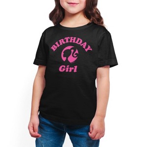 Girls' - Barbie - Birthday Girl Short Sleeve Graphic T-Shirt - 1 of 4