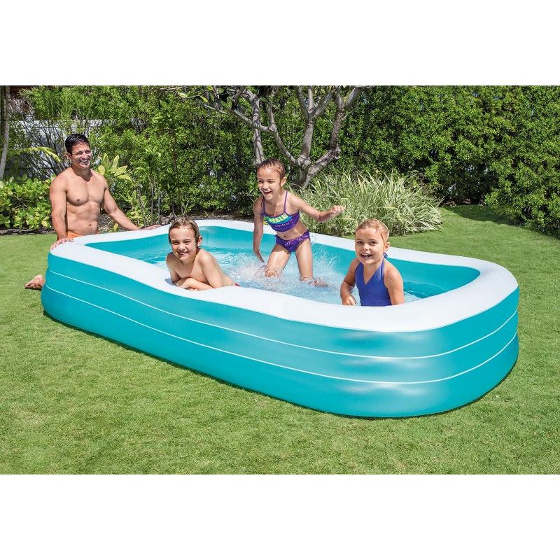 Intex Giant Inflatable Rectangular Kiddie Pool 120" X 72" X 20", 2 of 4