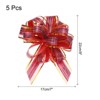 Unique Bargains Wedding Baskets Presents Large Pull Bow Bright Gift Wrapping Ribbon 5 Pcs - 2 of 4