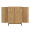 LOVMOR 42.5" Modern Home Bar Cabinet Carved Wine Cabinet with Storage - 3 of 4