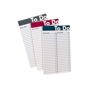 Ampad To Do Notepad 5" x 8" Wide Ruled Assorted Colors 368796