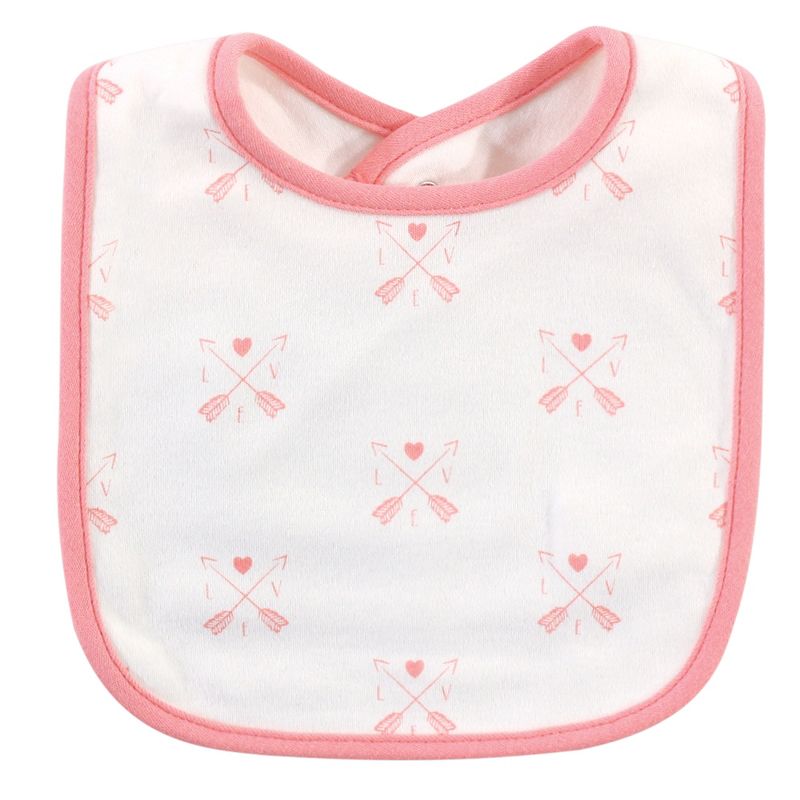 Hudson Baby Infant Girl Cotton Bibs, Sweet Bunny, One Size, 6 of 13