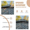 DOMETOUR 12' x 16' Hardtop Aluminum Gazebo with Steel Double Roof, Curtains & Netting, Permanent Pavilion for Patio, Backyard, Deck, Lawn - 3 of 4