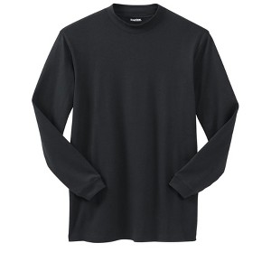 KingSize Mock Turtleneck Long-Sleeve Cotton Tee - 1 of 4