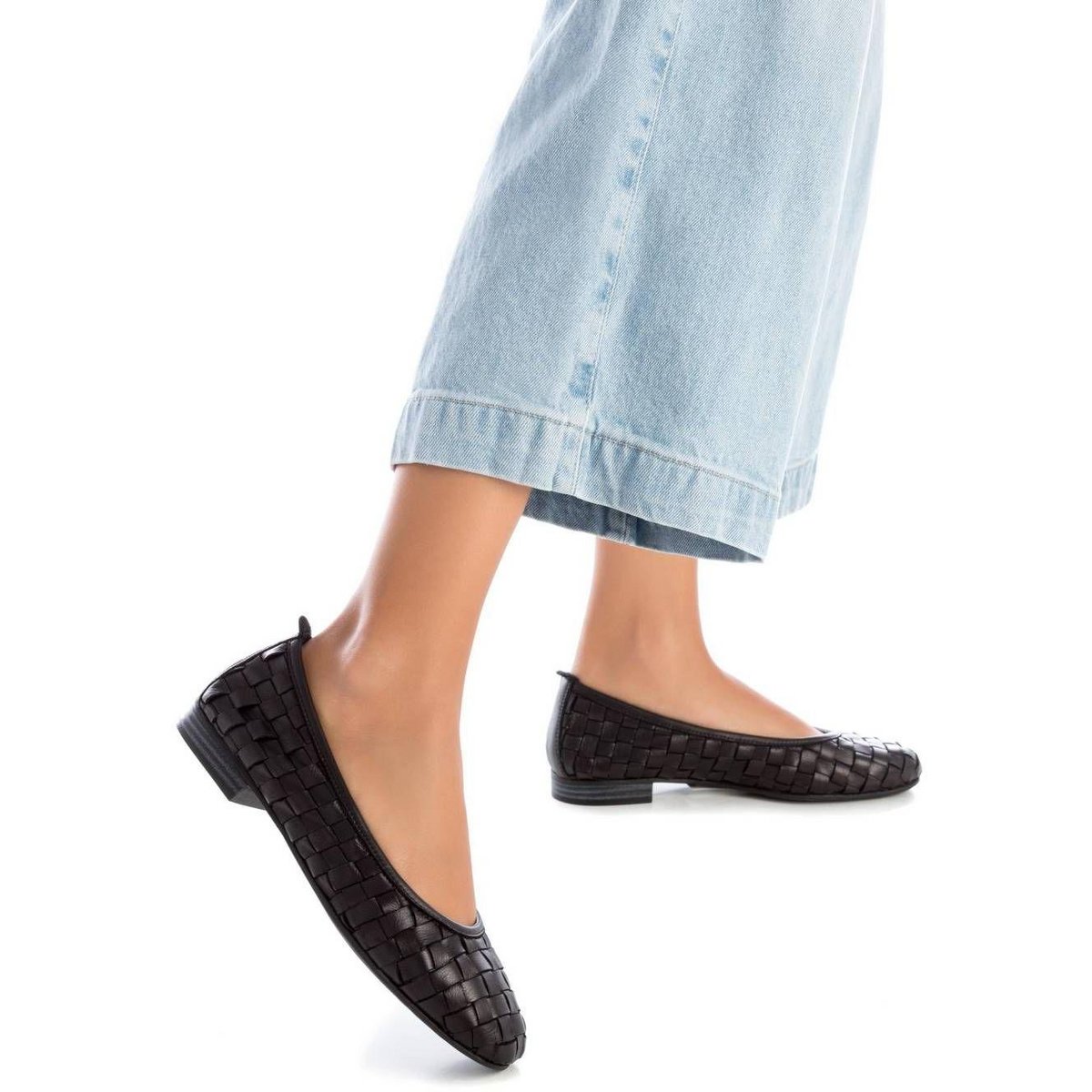 Обувь Carmela Women's Braided Leather Ballet Flats 161662 Black 6 — фото 3