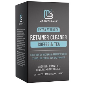 Mint Retainer Cleaner, M3, Extra Strength Cleaning Tablets for Retainers, Dentures, Night Guards, Kills 99% of Germs & Removes Stains - 1 of 4