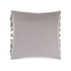 20"x20" Oversize Spencer Square Throw Pillow Gray - Lush Décor: Chunky Yarn, Boho Style, Cotton Weave, Zippered - 4 of 4