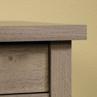 Salt Oak Finish Wood Writing Desk with Two Drawers