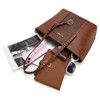 Generic Tote Bag for Women Vegan Leather Purse and Handbags Set Embossed Collection Purse - 3 of 4