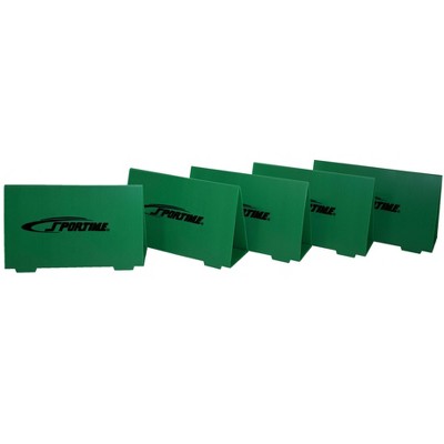 Sportime Foldable Training Hurdles, 11-13/16 Inches, Green, set of 5
