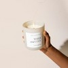 Sweet Water Decor Warm & Cozy 15oz Tan Matte Jar Candle - 3 of 3