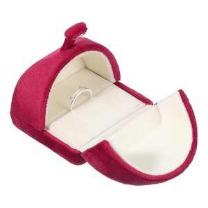 Unique Bargains Velvet Jewelry Mini Ring Organizing Storage Gift Box - 1 of 4