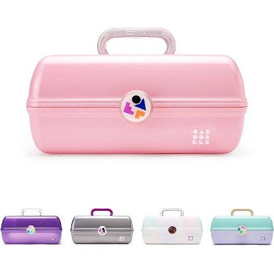 Pink Caboodle Trays Jewelry selling Hair Organizer Plastic Carrying Case Travel