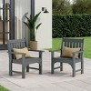 WestinTrends Outdoor Patio HDPE Adirondack Dining Arm Chairs (Set of 2) - 2 of 4