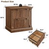 SinCiDo 30" Farmhouse File Cabinet, Office Furniture, w/ 2 Drawers, Hanging File Folders, Printer Stand w/ Storage,for Home Office, Living Room - 2 of 4