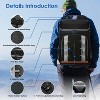 NPolar"36-Can Leakproof Insulated Cooler Backpack, 25L for Picnic, Camping, Beach, Hiking, Travel"Black&Grey - 3 of 4