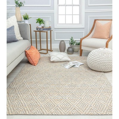 Rugs America Dabria DB10A Farmhouse Textured/Diamond Area Rug