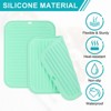 Unique Bargains uSilicone Heat Resistant Non-slip Dish Drying Mat 4 Pcs - 3 of 4