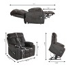 Oversized Power Lift Recliner Chair with 4 OKIN Motors, 180° Lay Flat, Multi-Function Massage, Heating, and Cup Holders - 2 of 4