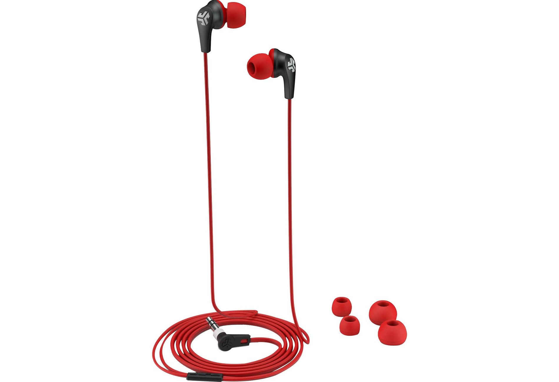 JLab JBuds2 Signature Earbuds - Stereo - Mini-phone (3.5mm) - Wired - Nickel Plated Connector - Earbud - Binaural - In-ear - 4 ft Cable