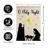 Evergreen Nativity Silhouette Burlap Garden Flag 12 x 18 Inches Indoor Outdoor Decor - 4 of 4