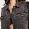 Women's Denim Oversized Trucker Vest - Wild Fable™ Black Wash - 4 of 4