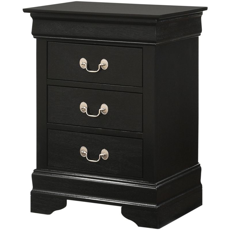 Passion Furniture Louis Philippe 3-Drawer Nightstand (29 in. H x 21 in. W x 16 in. D), 2 of 6