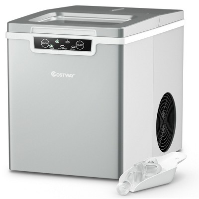 Costway Portable Ice Maker 40Lbs/24H Countertop Self-Cleaning with Ice  Scoop and Basket