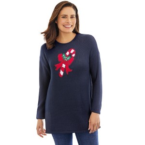 Woman Within Motif Sweater - 1 of 4