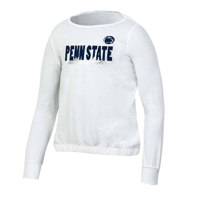 NCAA Penn State Nittany Lions Girls&#39; White Long Sleeve T-Shirt, 1 of 4