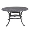 Nertpow 4-Person 49" Round Aluminum Outdoor Dining Set with Sunbrella Cushions - 4 of 4