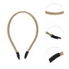 Unique Bargains Women's Weaving Metal Headbands Gold Tone 1 Pc - 3 of 4