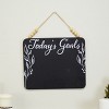VIP Wood 14 in. Black Todays Goals Hanging Chalkboard - 2 of 4