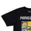 Boys Minecraft Video Game T-Shirt - Black and Green Creeper Face - Official Minecraft Shirt - 3 of 4