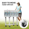 Karl Home 80QT  Patio Cooler Cart with Cartoon Prints - 3 of 4