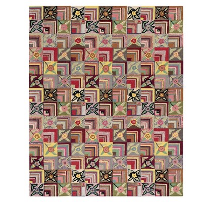 Gypsy Rose Multicolor Handmade Wool Floral Area Rug