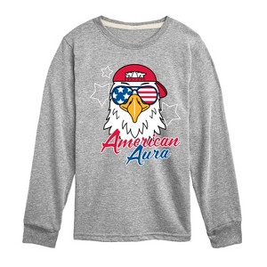 Boys' - Instant Message - American Aura Eagle Long Sleeve Graphic T-Shirt - 1 of 4