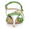 Allegra K Women's Slingback Strappy Kitten Buckle Stiletto Heel Sandals - 4 of 4