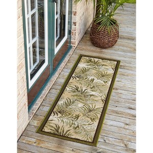 Unique Loom    Outdoor Botanical Keukenhof Area Rug - 1 of 4