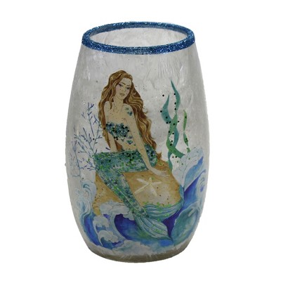 Stony Creek 5.0" Sitting Mermaid Pre-Lit Sm Vase Ocean Waves  -  Novelty Sculpture Lights