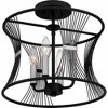 Quoizel Lighting Leiland 4 - Light Semi-Flush Mount in  Matte Black - 3 of 4