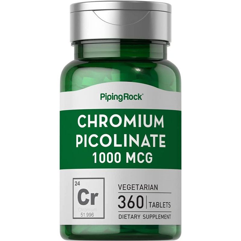 Piping Rock Chromium Picolinate 1000 mcg | 360 Tablets, 1 of 2